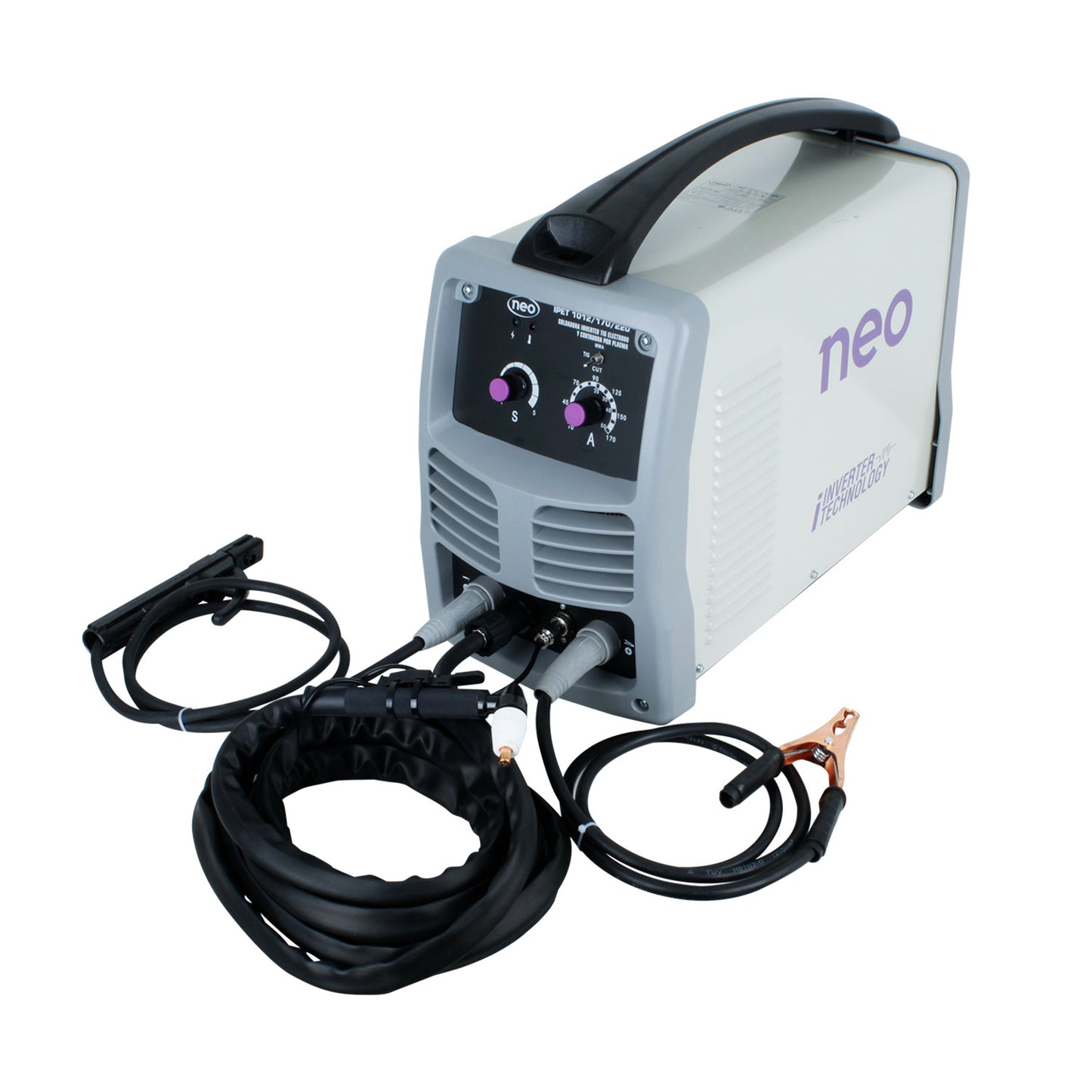 SOLDADORA 170 AMP TIG-ARCO MANUAL-CORTADORA PLASMA IPET 1012/170/220 NEO