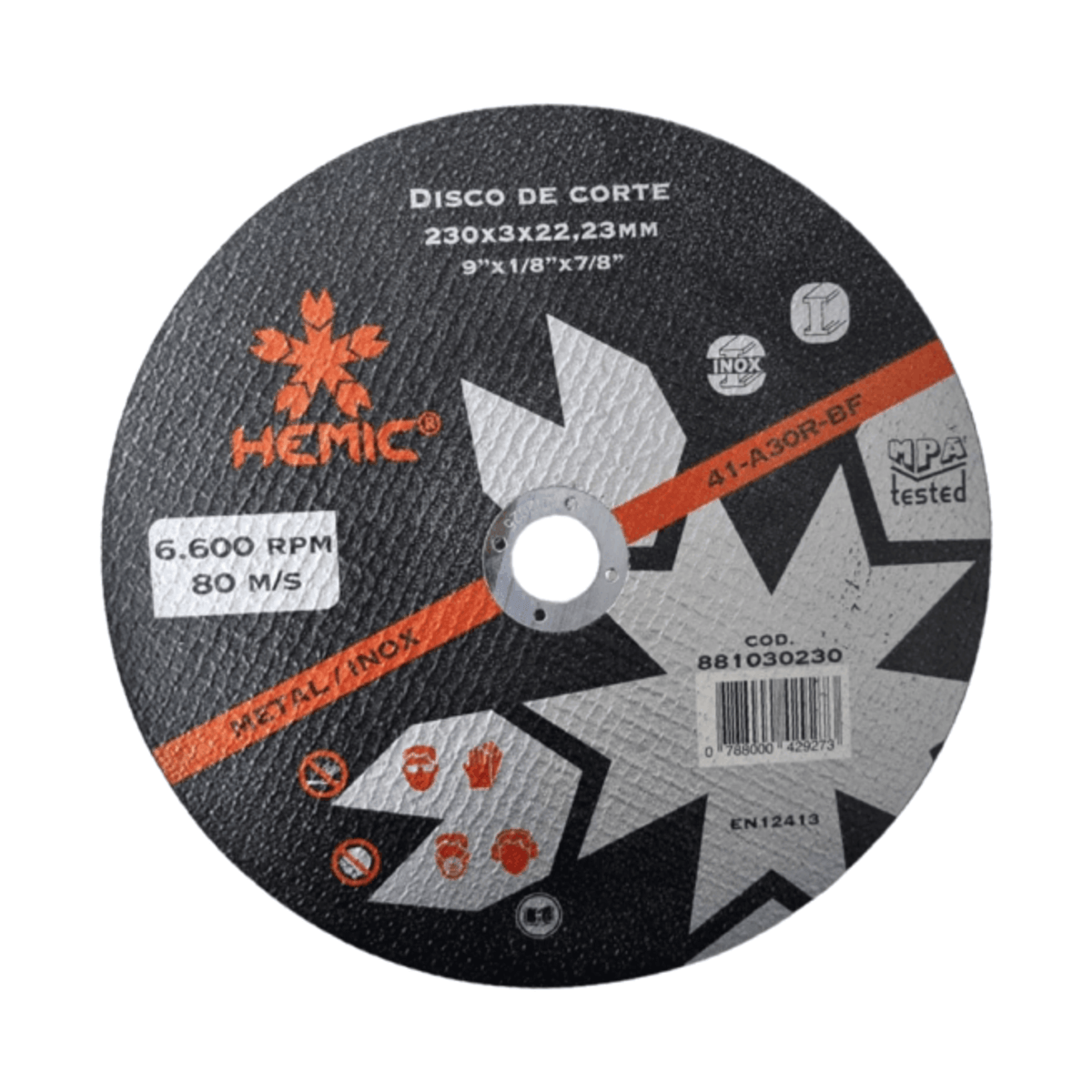 DISCO DE CORTE 9′ X 3.0 mm HEMIC