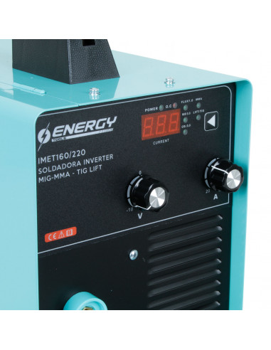 SOLDADORA 160 AMP MIG FLUX-ARCO-TIG ENERGY IMET 160/220