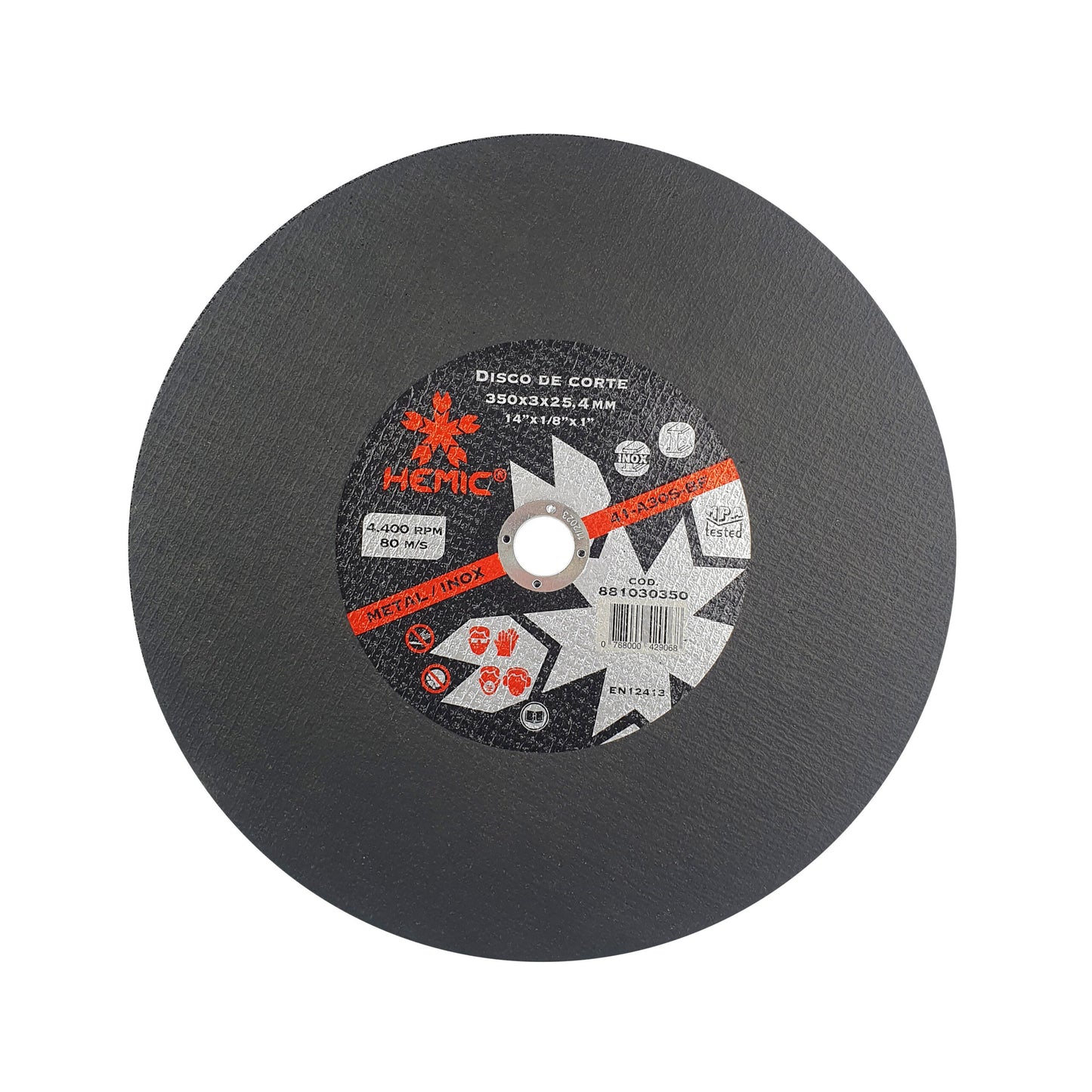 DISCO DE CORTE METAL 14′ X 3.0 mm HEMIC