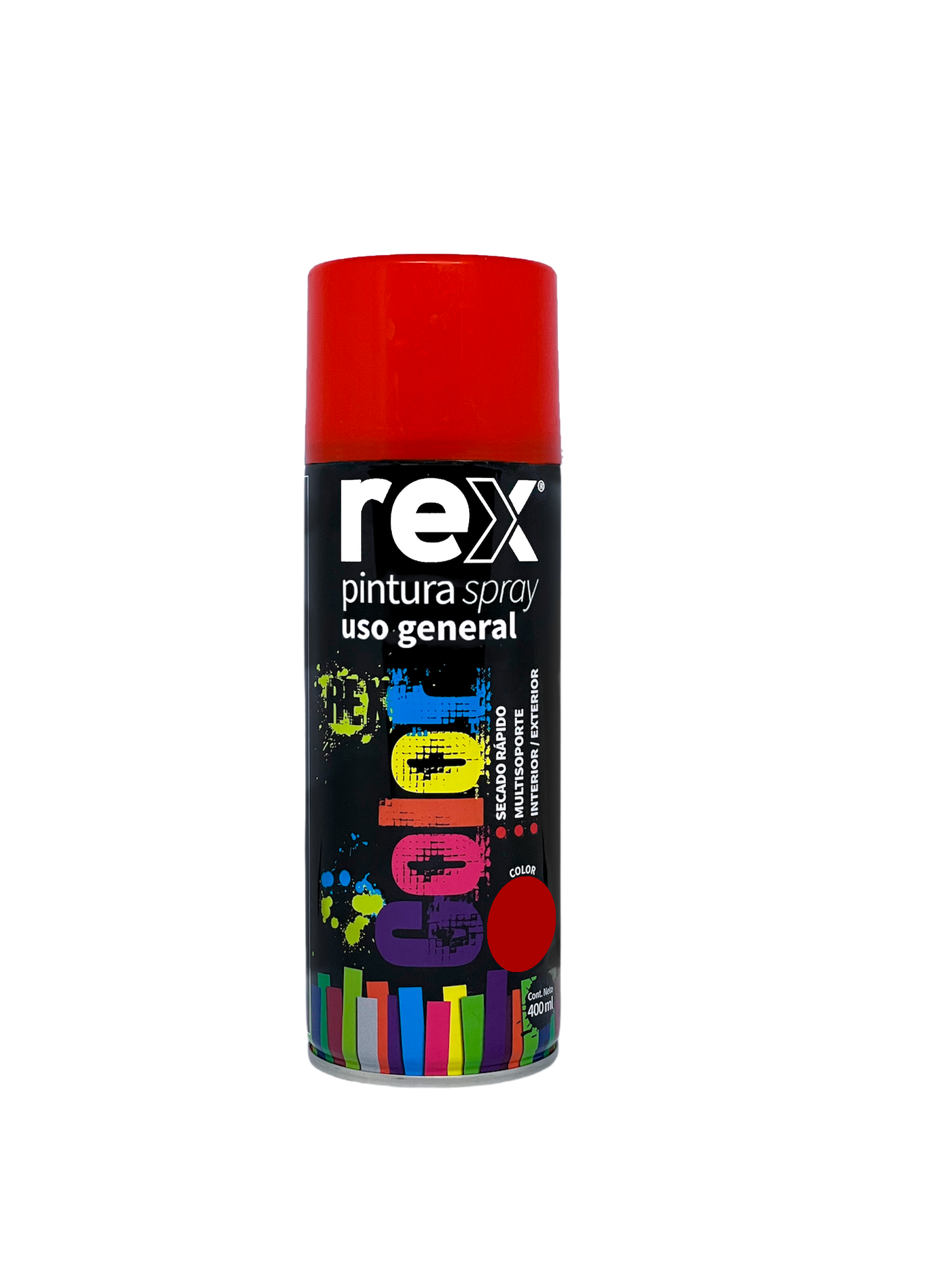 PINTURA SPRAY USO GENERAL 400mL ROJO REX