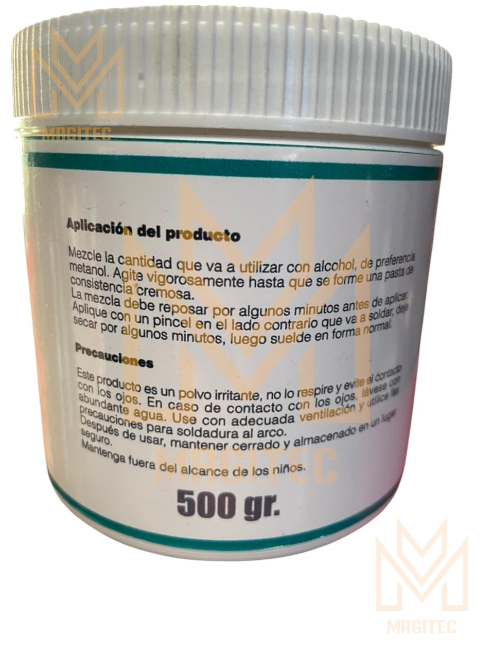 BACKING FLUX FUNDENTE SOLDADURA INOX Y ALEADOS 500GR