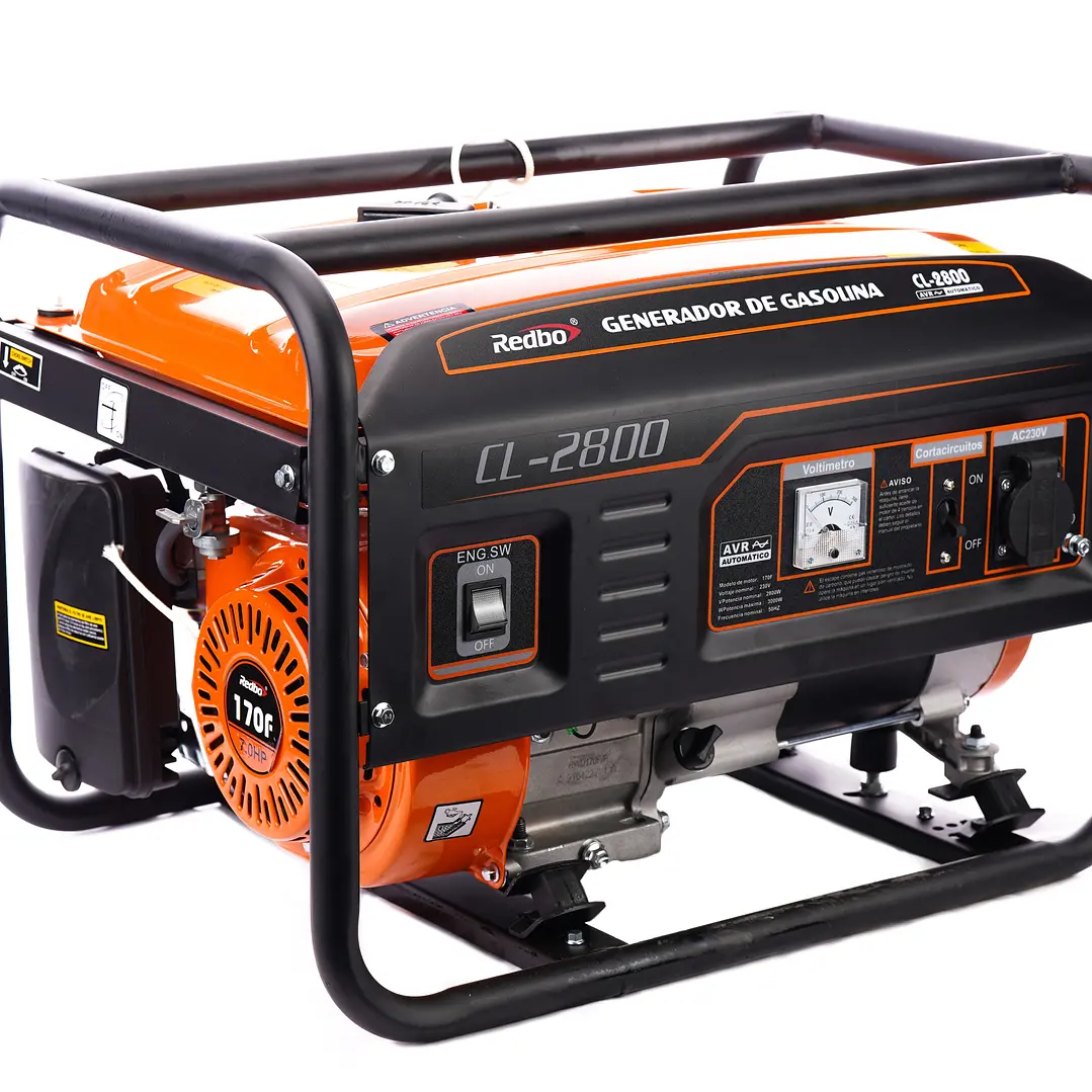 GENERADOR BENCINERO CON PARTIDA MANUAL REDBO CL-2800