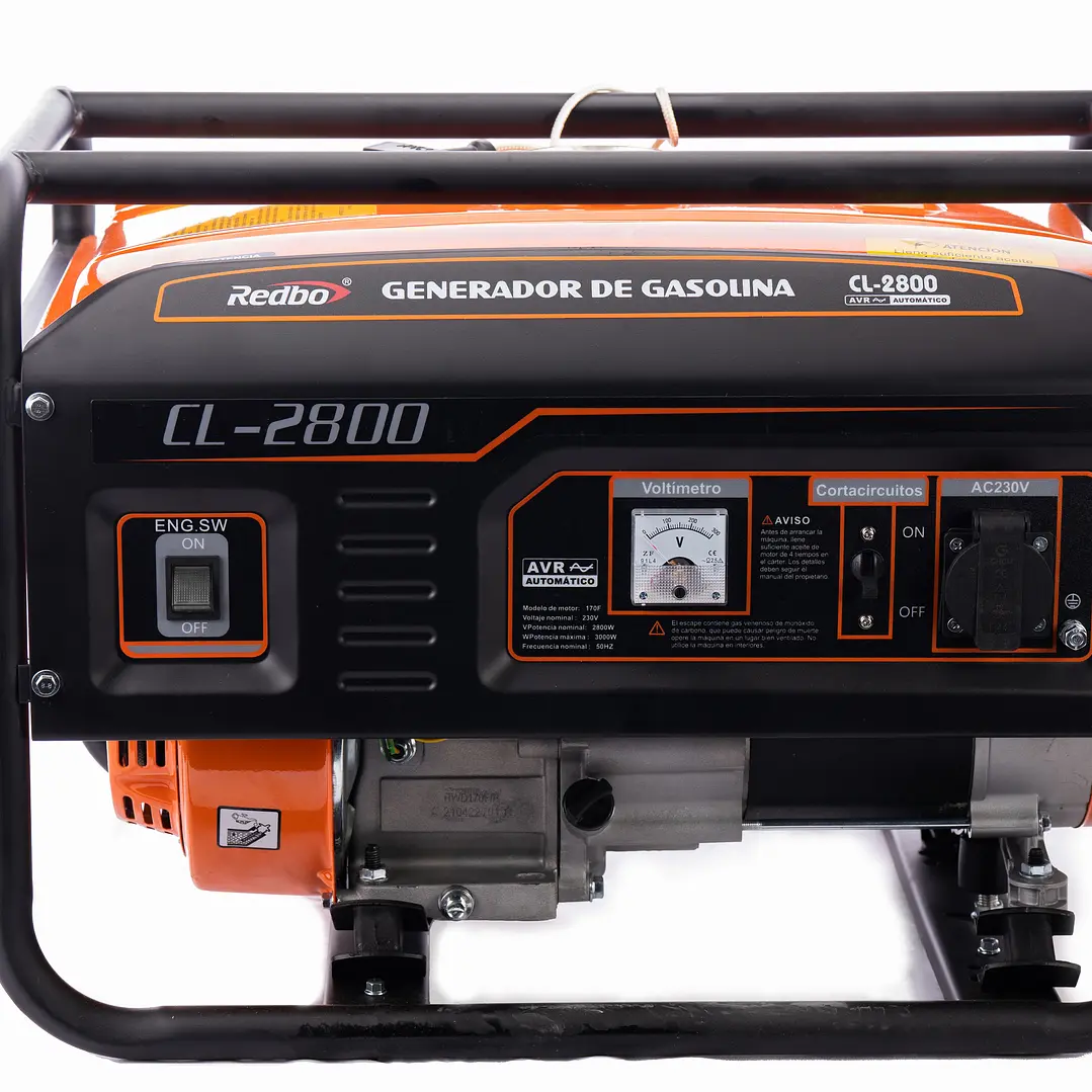 GENERADOR BENCINERO CON PARTIDA MANUAL REDBO CL-2800