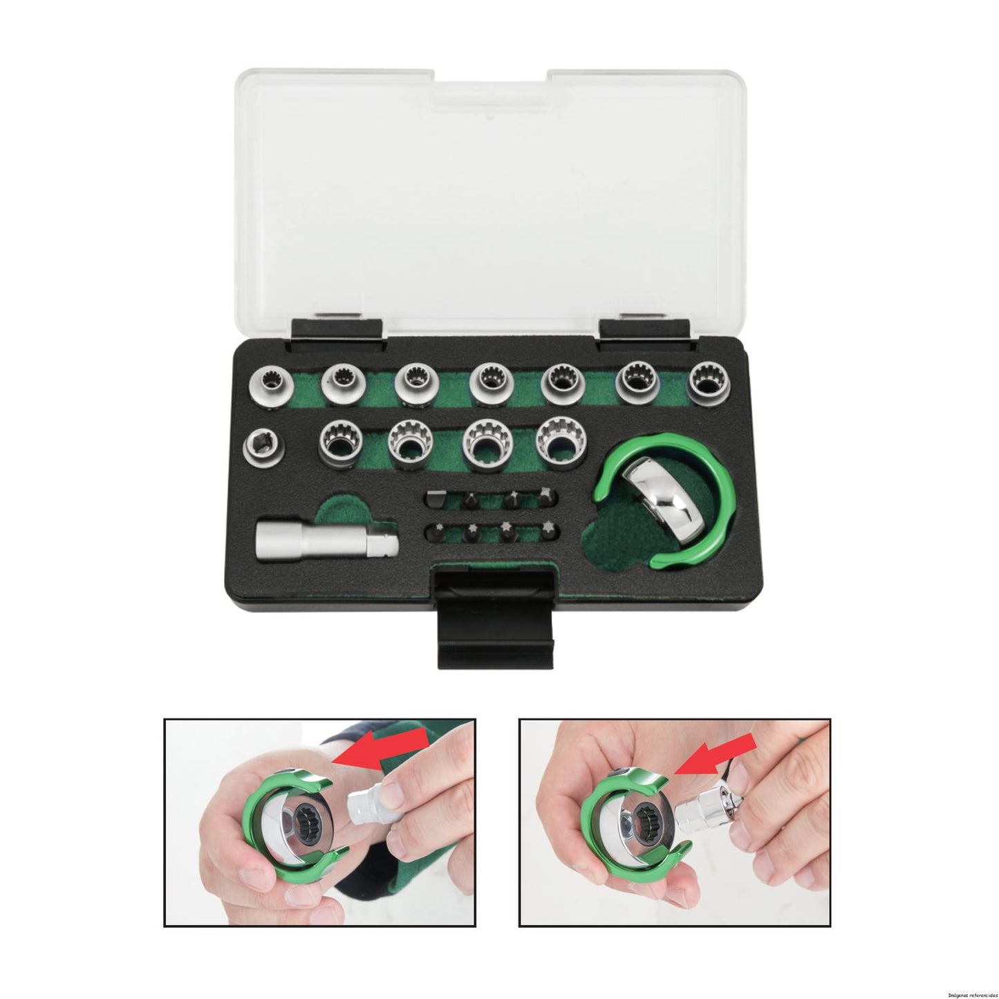 JUEGO de DADOS 1/4' (MINI) 22 piezas RD05H22S JONNESWAY