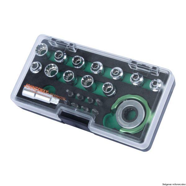 JUEGO de DADOS 1/4' (MINI) 22 piezas RD05H22S JONNESWAY