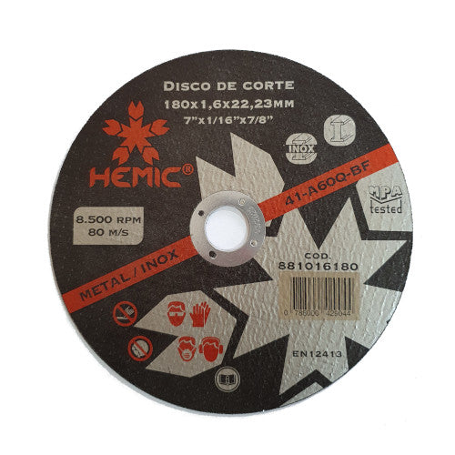 DISCO DE CORTE 7′ X 1.6 mm HEMIC