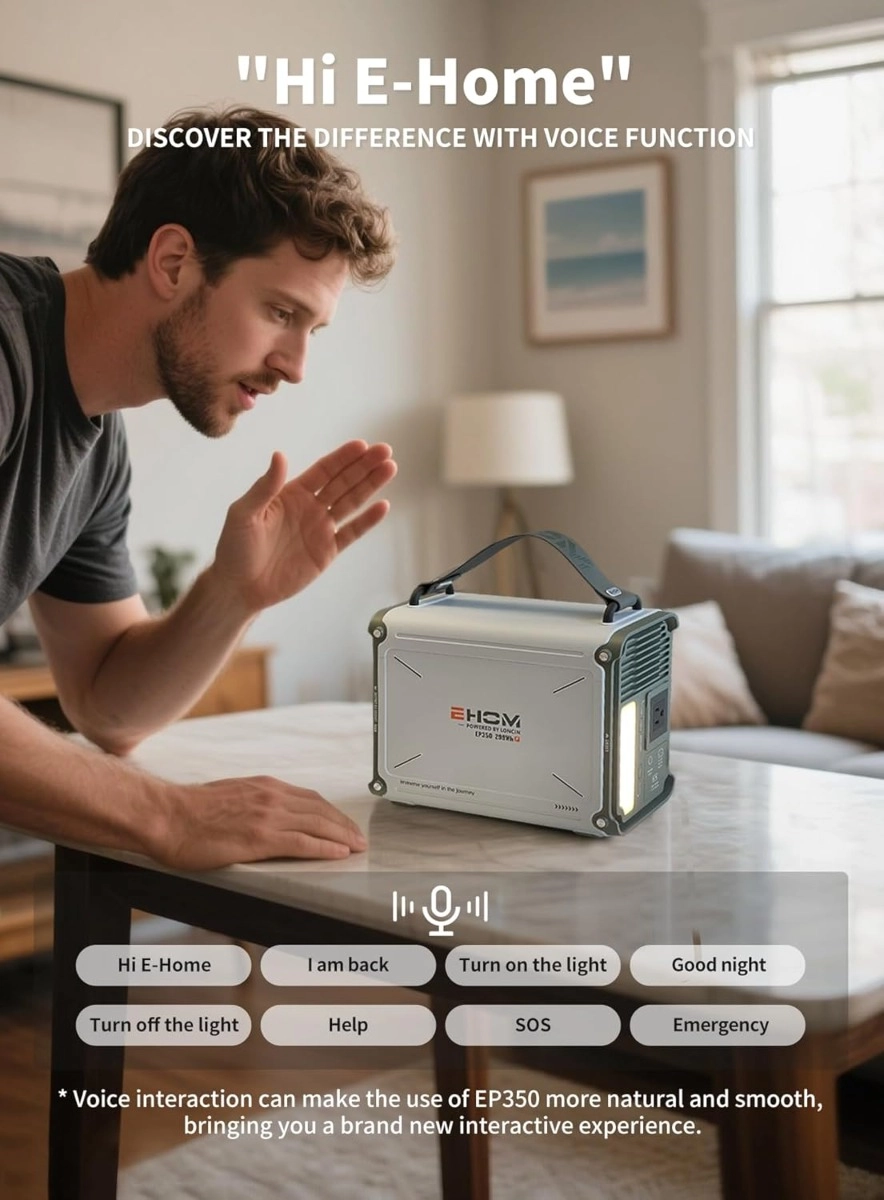 ESTACION DE ENERGÍA PORTÁTIL 350W EHOM EP350