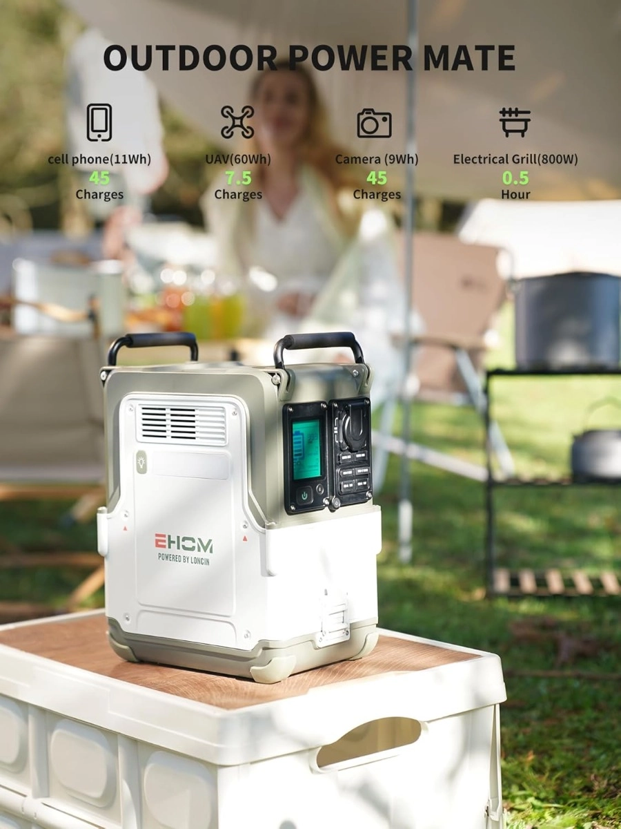 ESTACION DE ENERGÍA PORTÁTIL 600W EHOM EP600