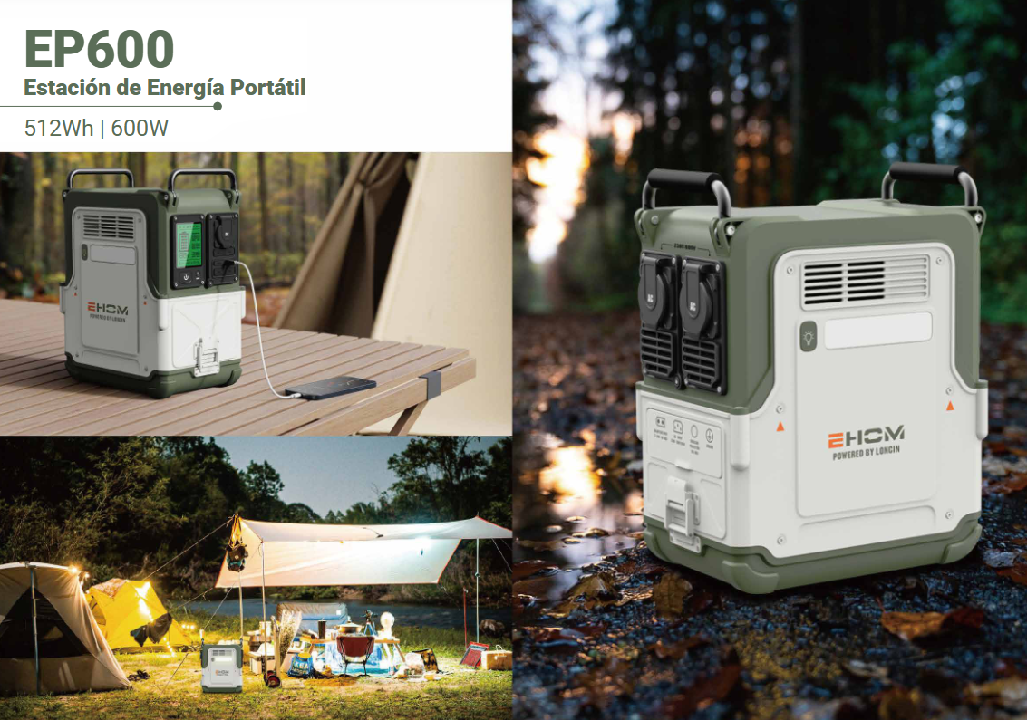 ESTACION DE ENERGÍA PORTÁTIL 600W EHOM EP600