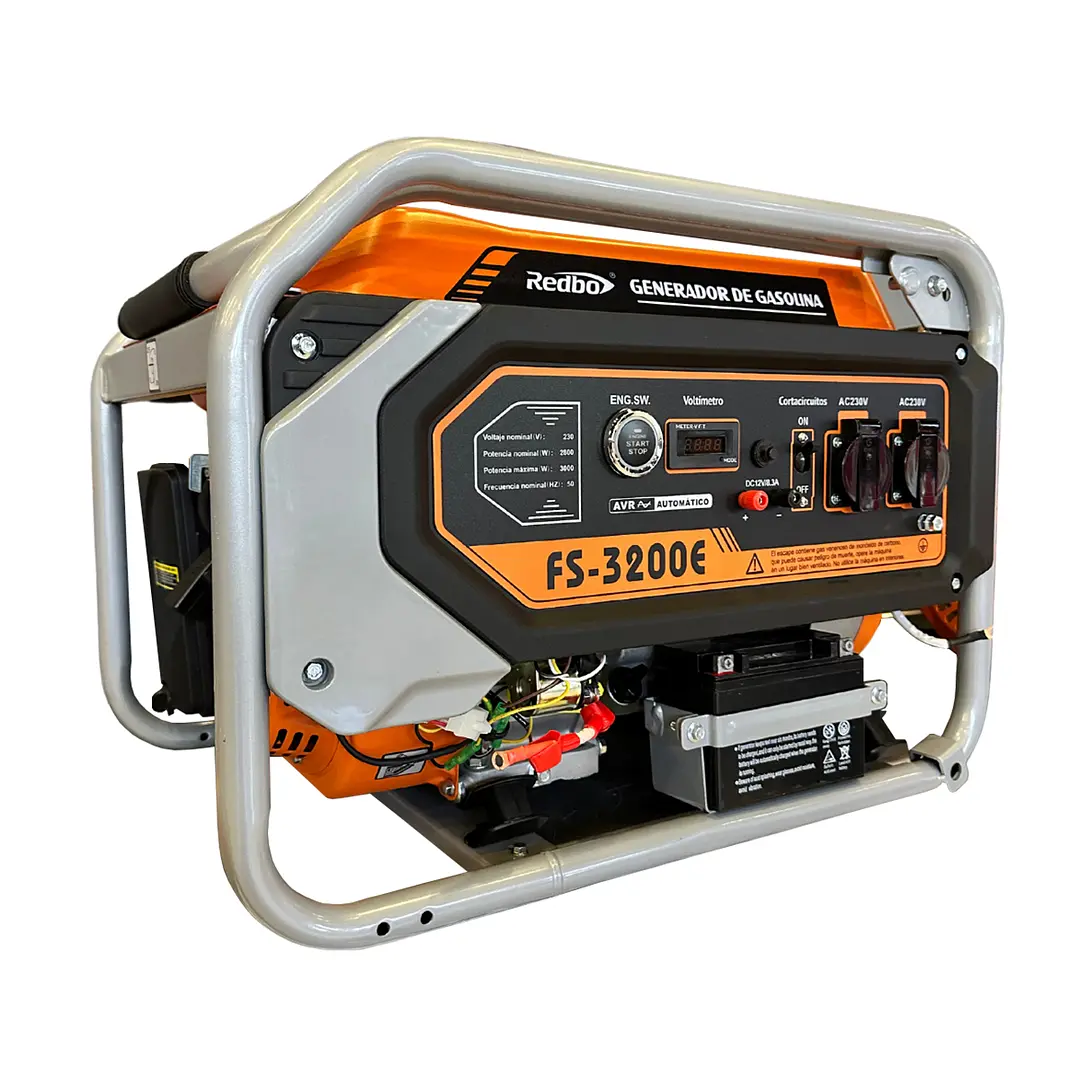 GENERADOR BENCINERO PARTIDA ELECTRICA REDBO FS-3200E