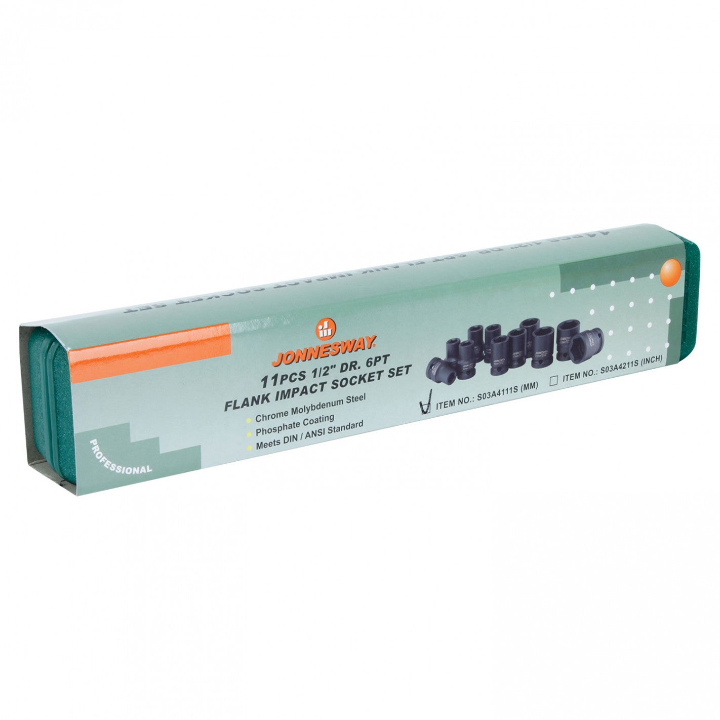 JUEGO de DADOS 1/2' 11 piezas S03A4111S JONNESWAY