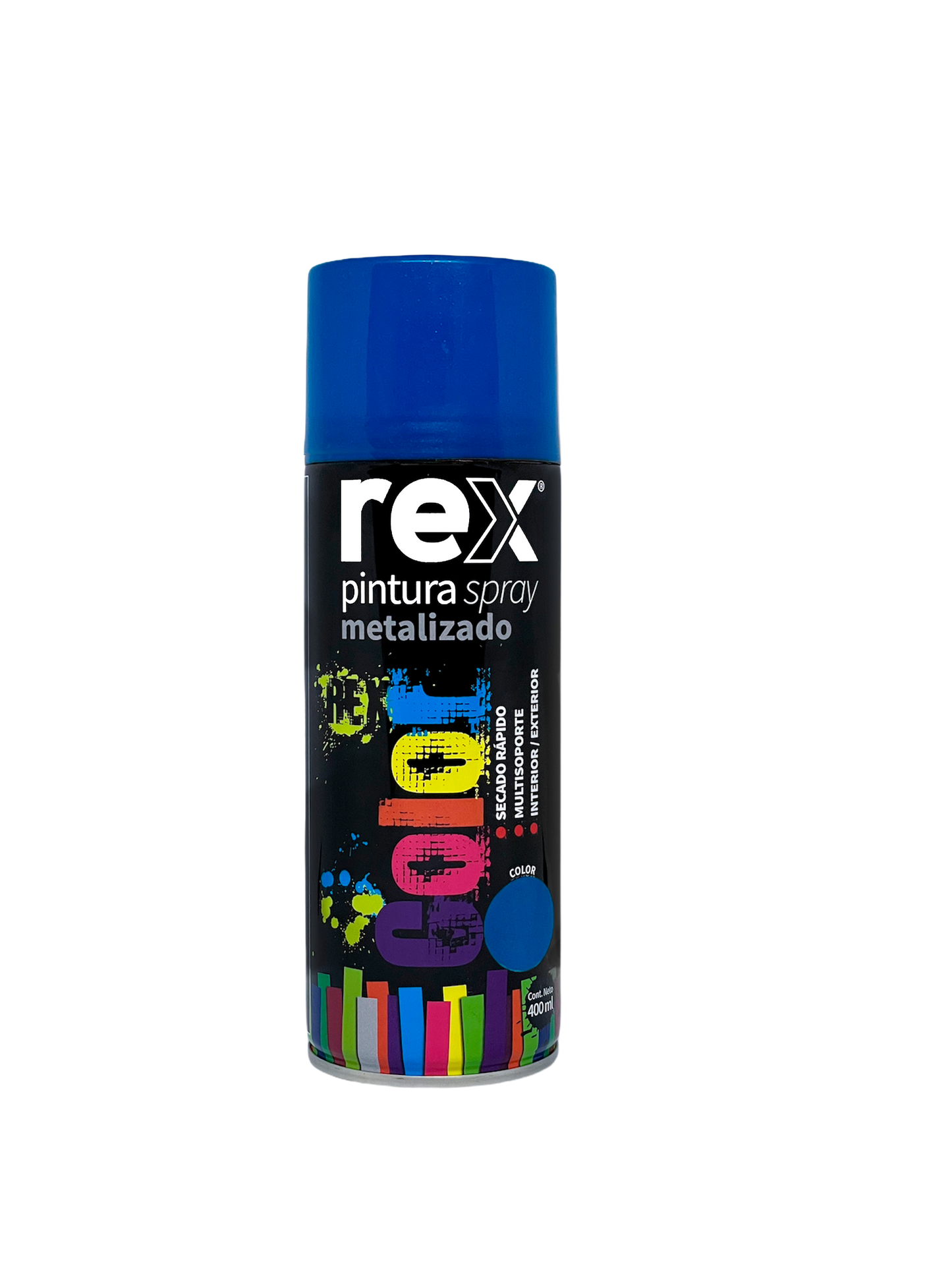 PINTURA SPRAY METALIZADO 400mL AZUL REX