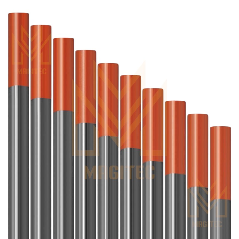 TUNGSTENO PUNTA ROJA (WT20) 3.2mm X 175mm (1/8”) 10 UNIDADES