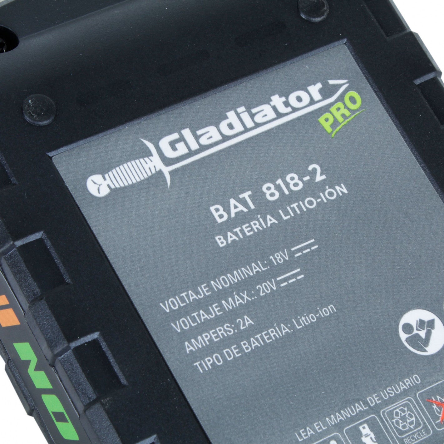 BATERIA 18V 1,5AH GLADIATOR BAT 818-1.5