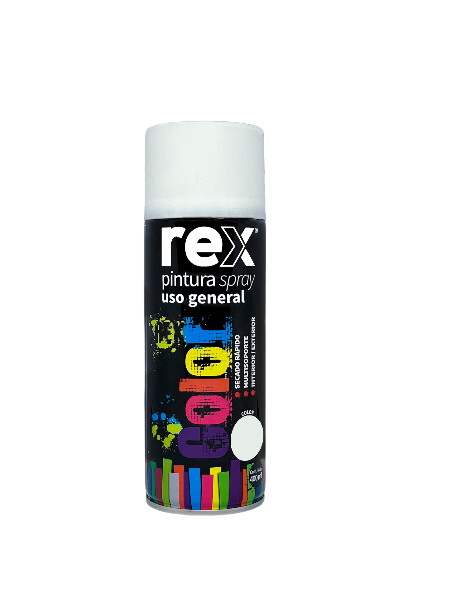 PINTURA SPRAY USO GENERAL 400mL BLANCO MATE REX