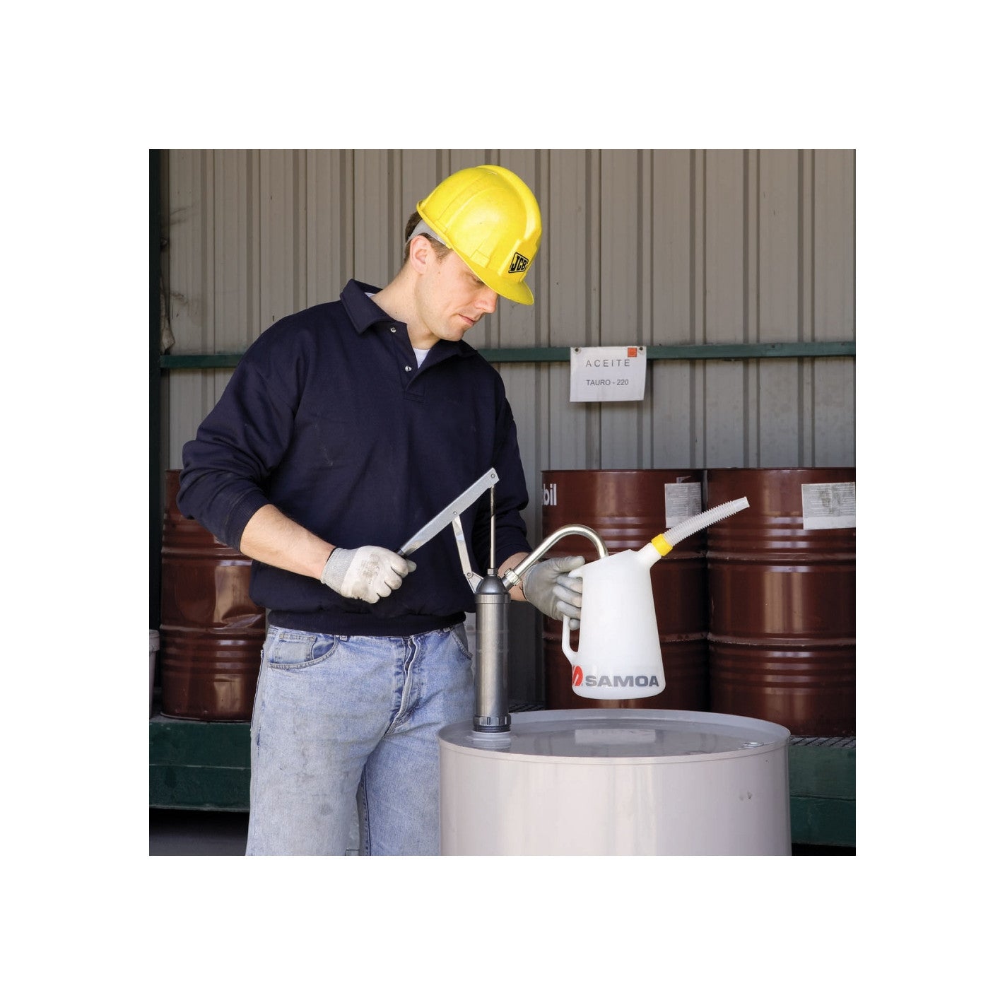 BOMBA MANUAL TRASVASIJE BIDON DE 60L A 205L SAMOA 304509