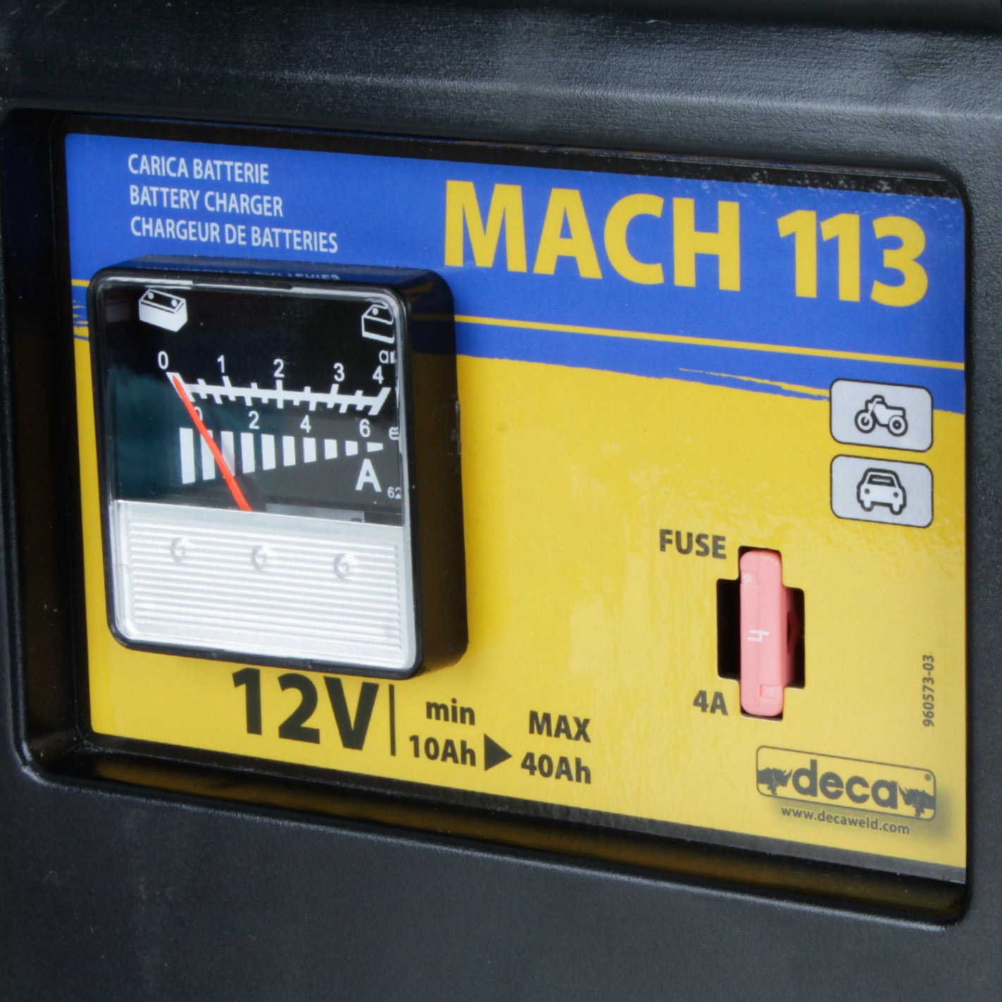 CARGADOR DE BATERIAS DECA MACH 214 (302200)