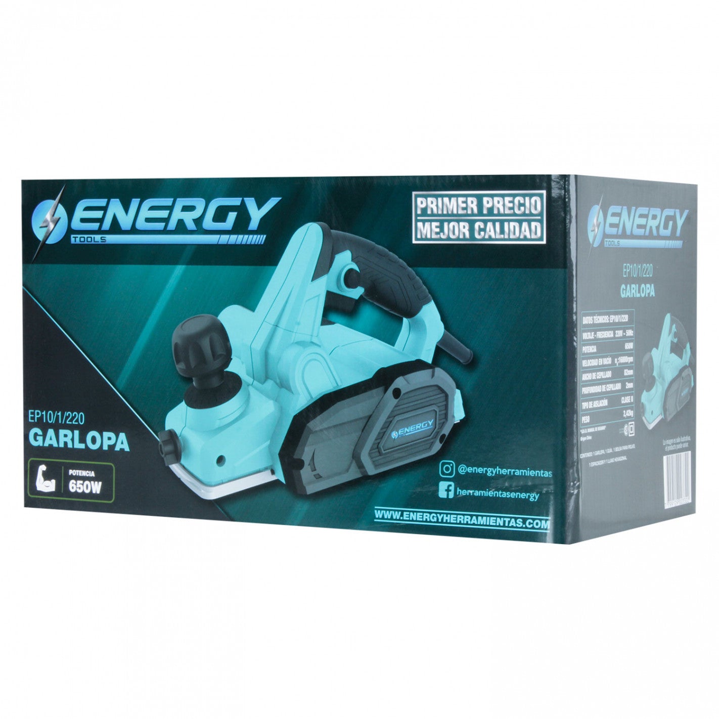 CEPILLO ELECTRICO 82 x 2MM 650W ENERGY EP 10/1/220