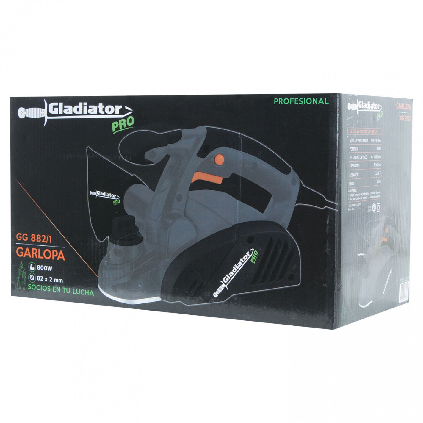 CEPILLO ELECTRICO 82 x 2MM 800W GLADIATOR GG 882/1