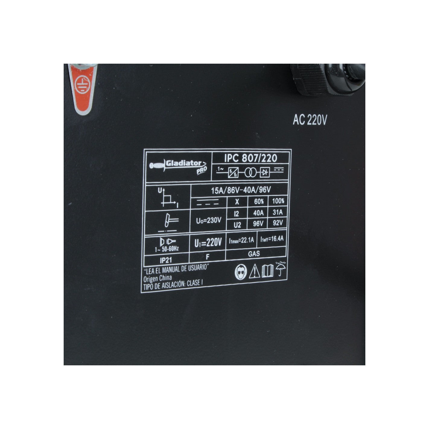 CORTADORA DE PLASMA CON COMPRESOR GLADIATOR IPC 807/220
