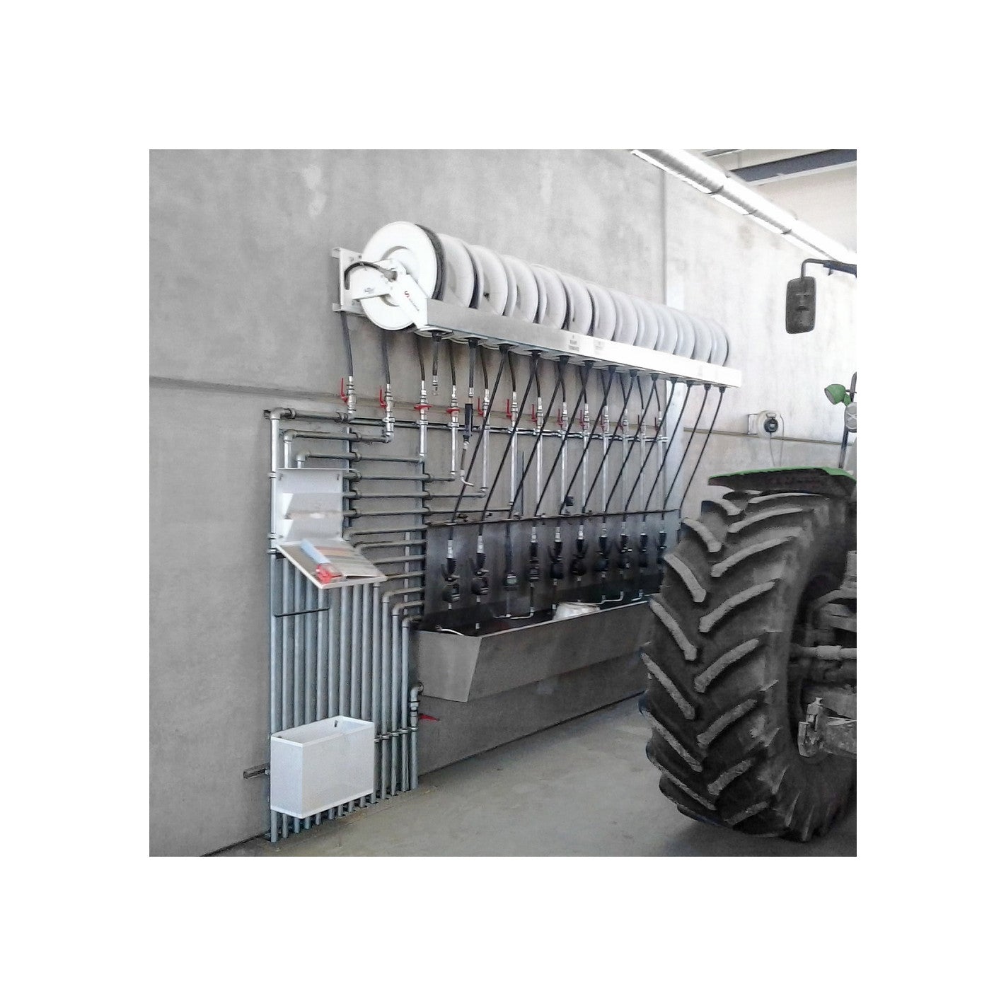 ENROLLADOR MANGUERA 1/4" ABIERTO 10M GRASA SAMOA 501300