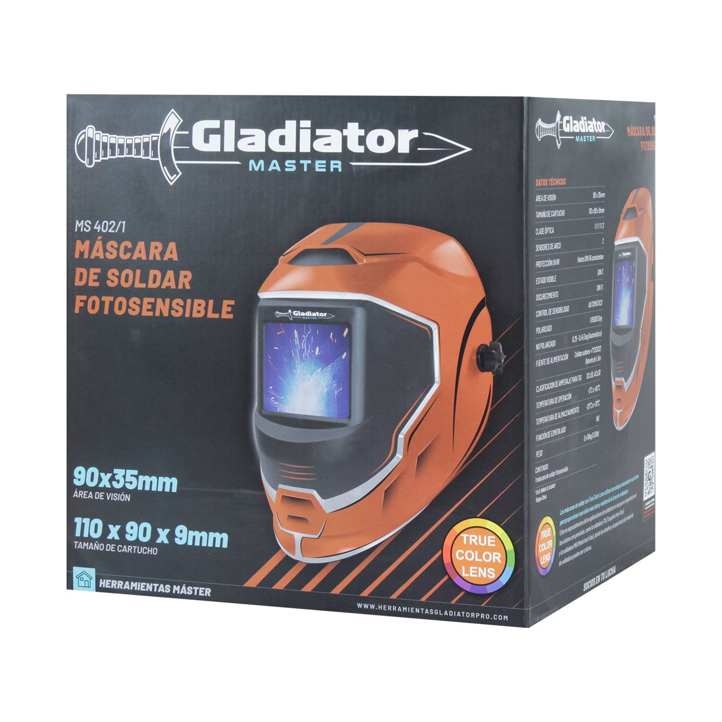 MASCARA DE SOLDAR FOTOSENSIBLE GLADIATOR MS 402/1