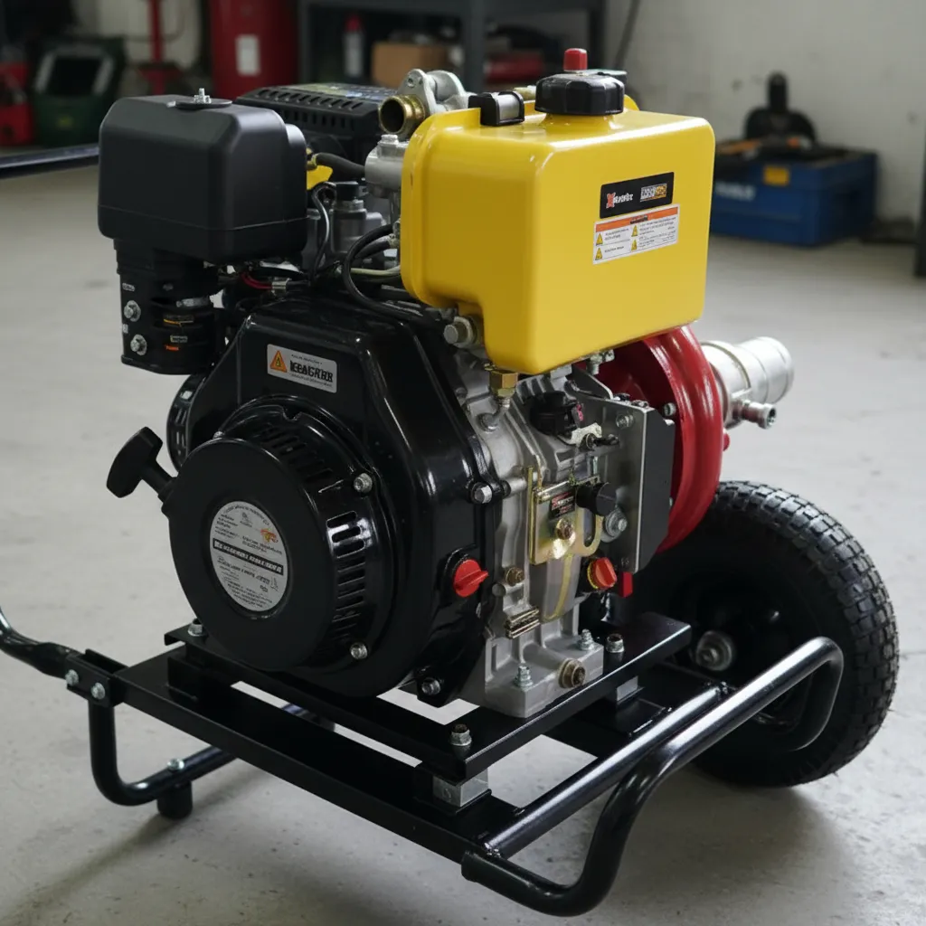 MOTOBOMBA DIESEL 4" ALTA PRESIÓN KRAFTER KRD100AP