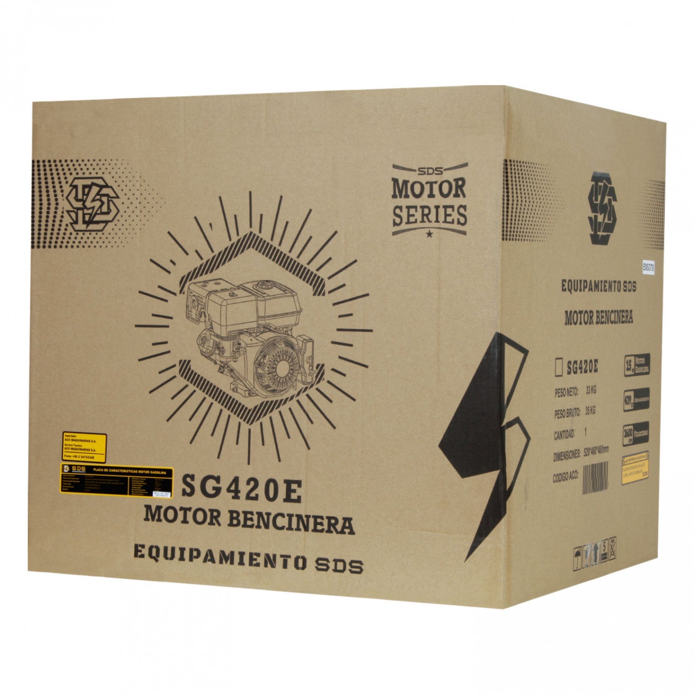 MOTOR GASOLINA 16 HP SDS POWER SG-420E