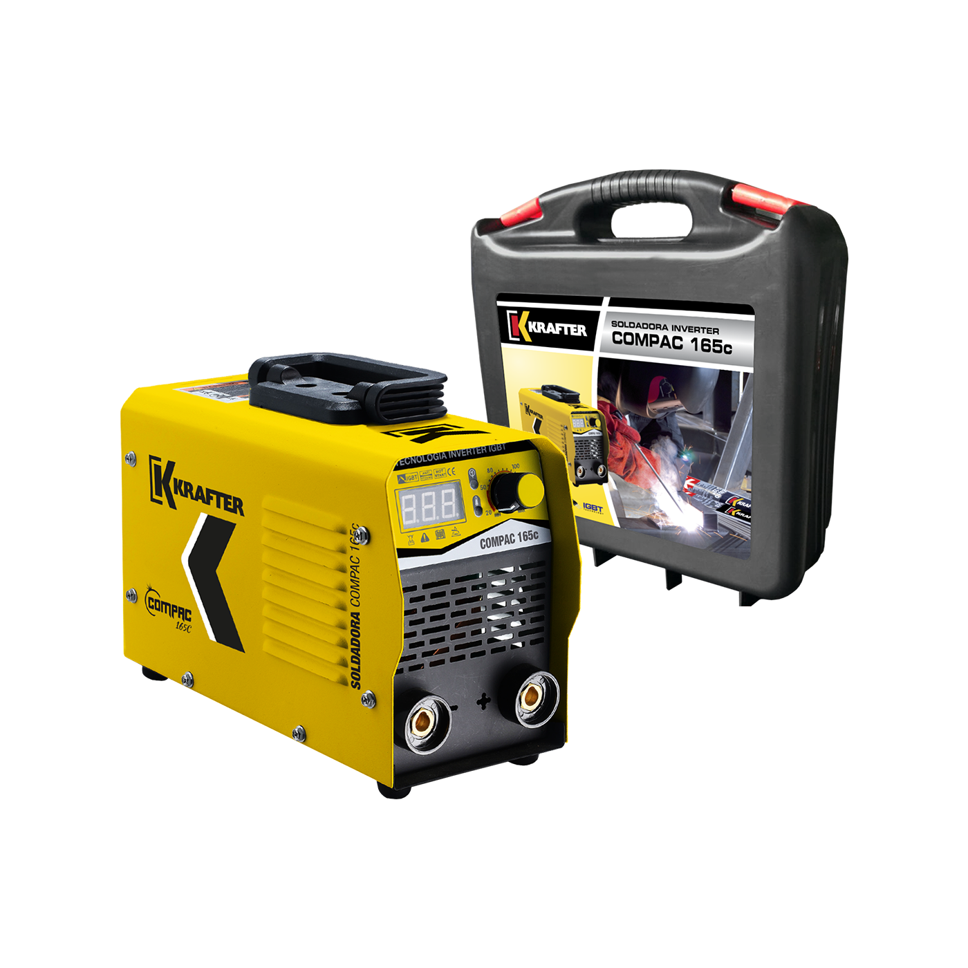 SOLDADORA INVERTER KRAFTER COMPAC 165C