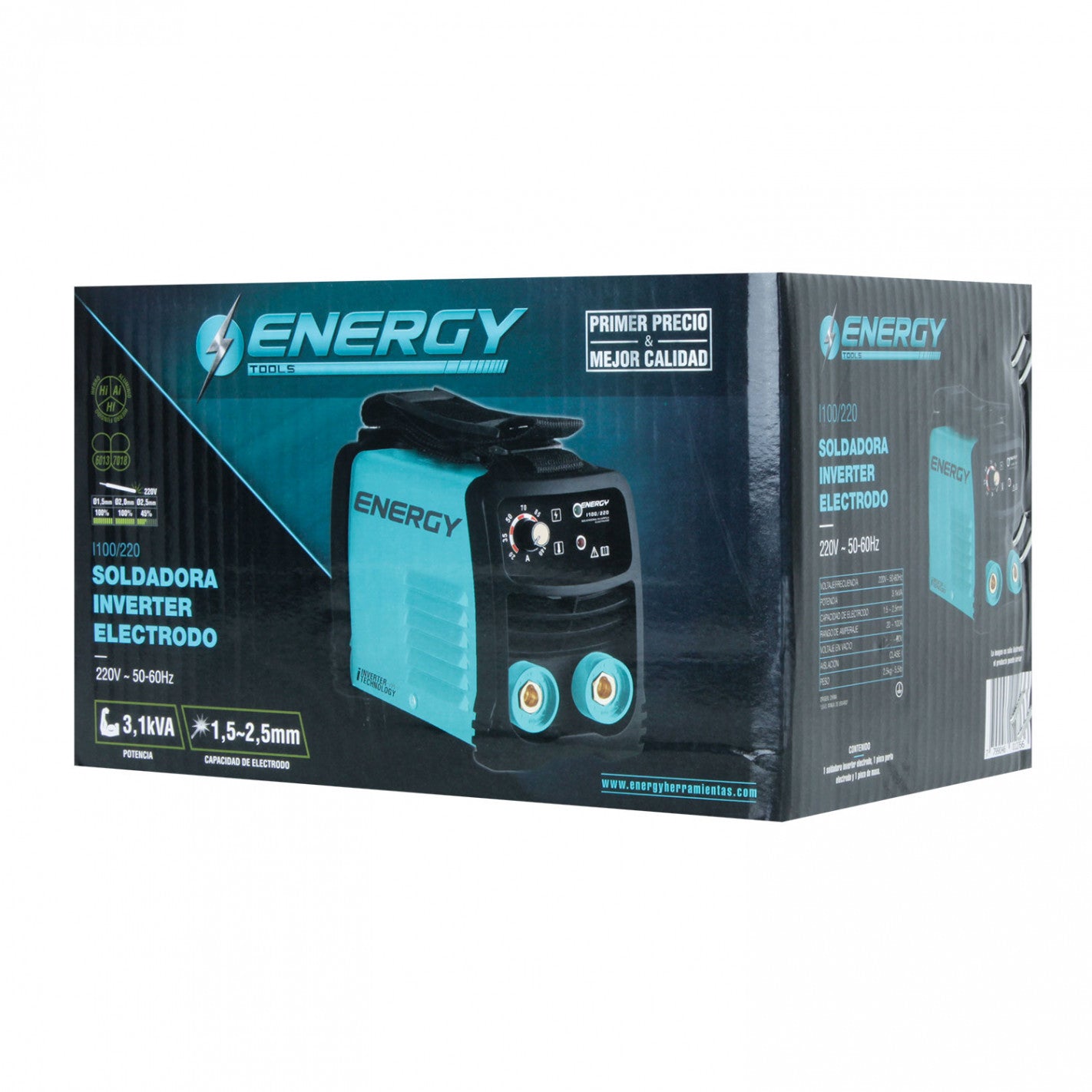SOLDADORA INVERTER ARCO MANUAL 100amp ENERGY I100/220