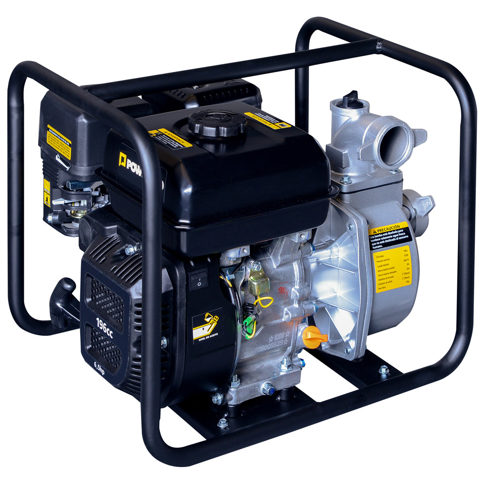 MOTOBOMBA GASOLINA AGUA LIMPIA 2" 6,5 HP POWERPRO GWP20