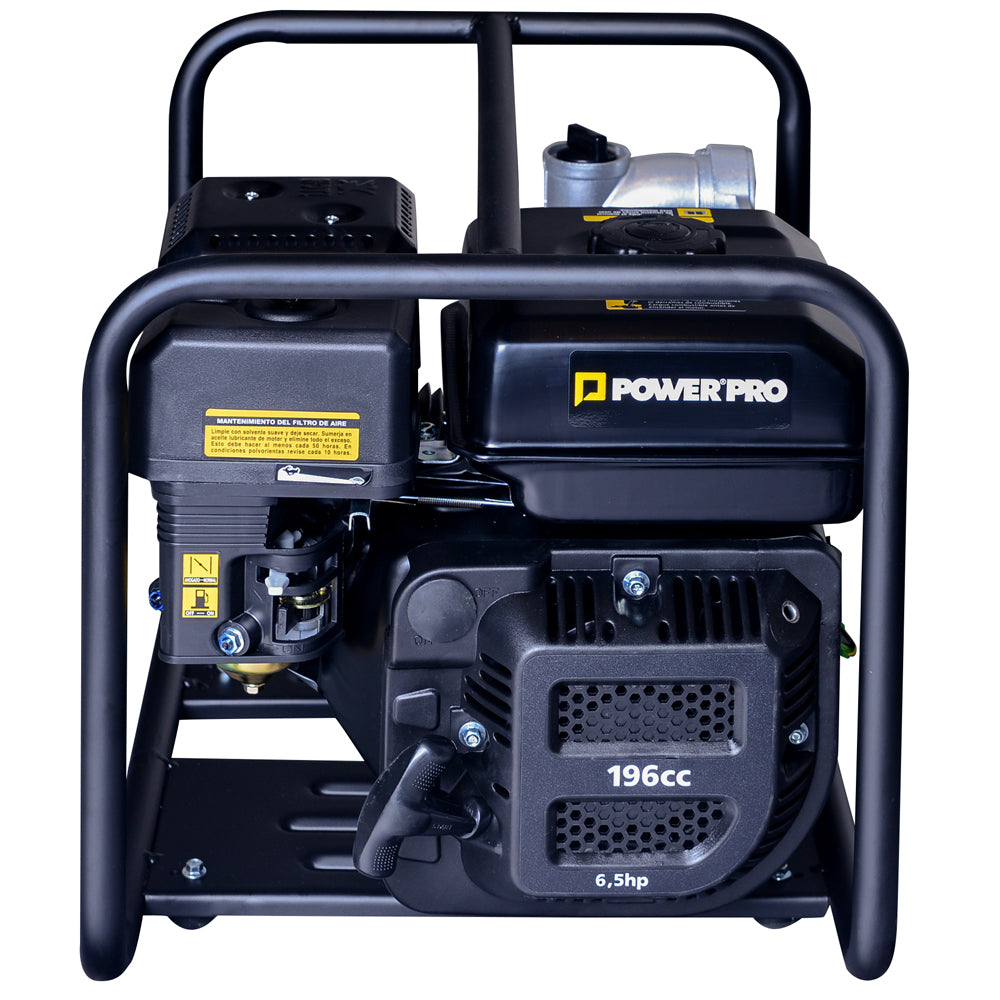 MOTOBOMBA GASOLINA AGUA LIMPIA 2" 6,5 HP POWERPRO GWP20