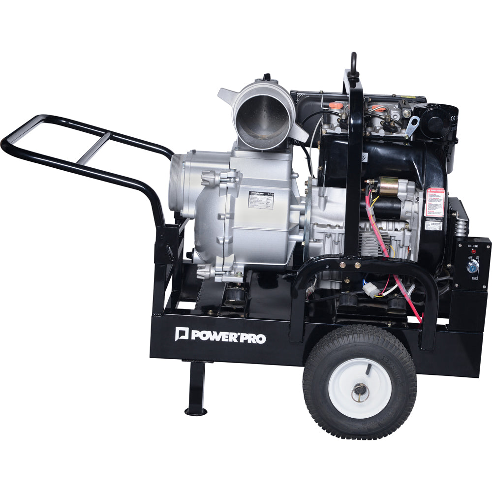 MOTOBOMBA DIESEL 6″ PARTIDA ELECTRICA 16.8 HP POWERPRO DWP150FLE