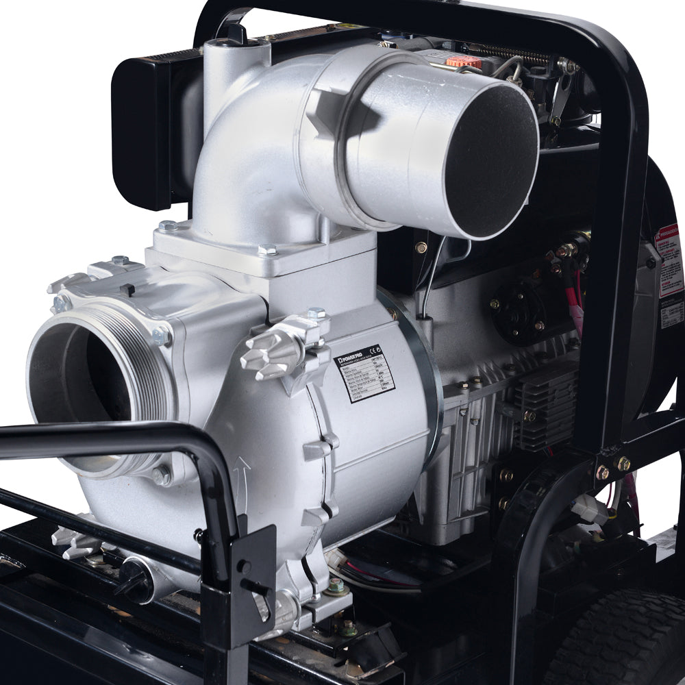 MOTOBOMBA DIESEL 6″ PARTIDA ELECTRICA 16.8 HP POWERPRO DWP150FLE