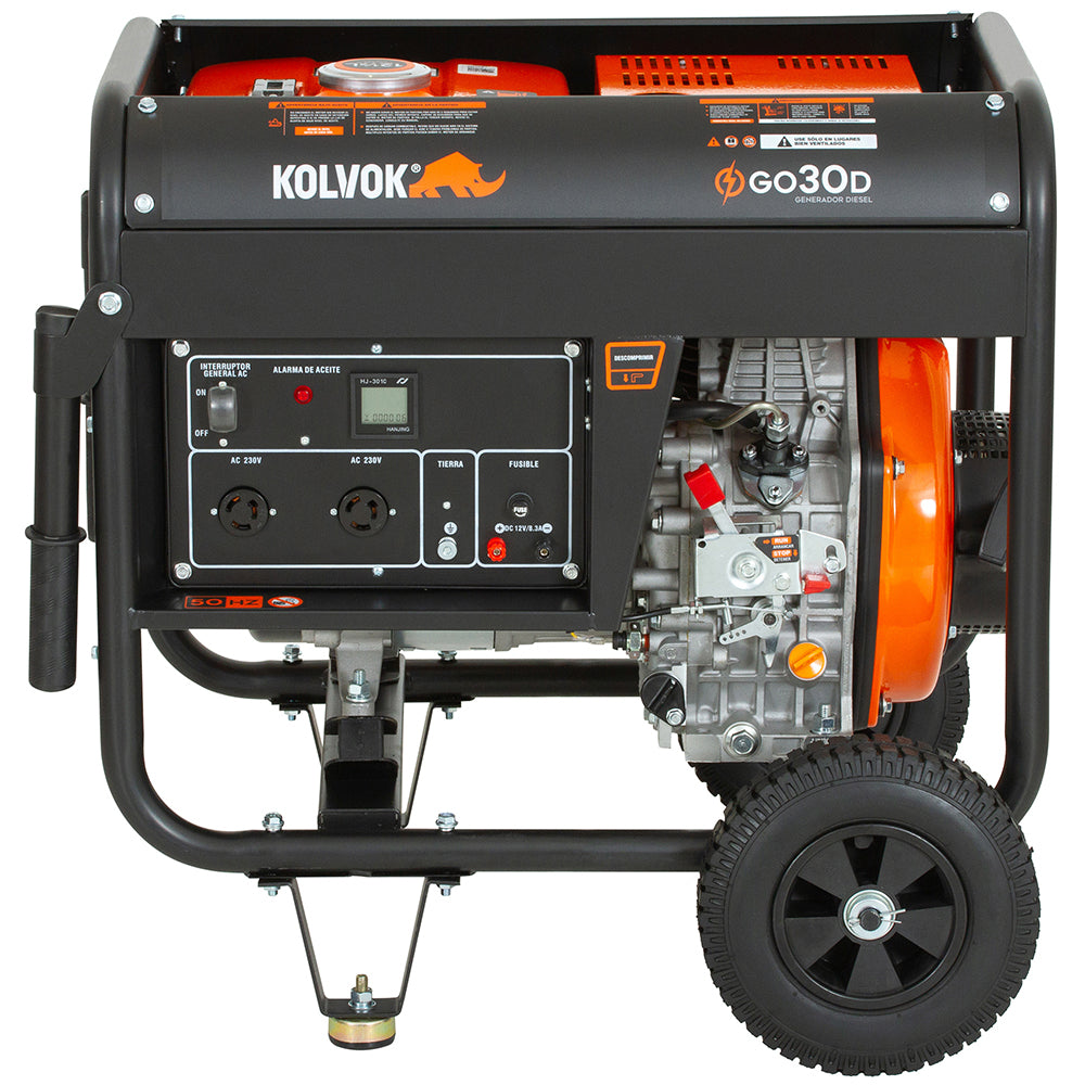 GENERADOR DIESEL GO30D 3KVA 220V KOLVOK