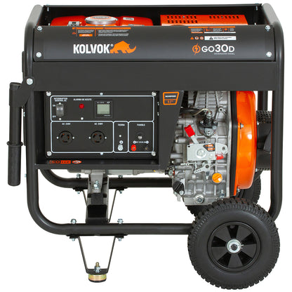 GENERADOR DIESEL GO30D 3KVA 220V KOLVOK