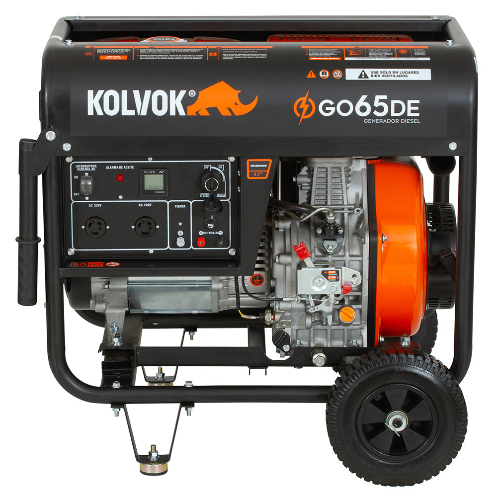 GENERADOR DIESEL GO65DE 6.5KVA 220V KOLVOK