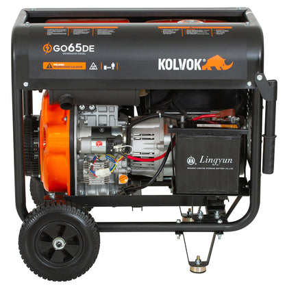 GENERADOR DIESEL GO65DE 6.5KVA 220V KOLVOK