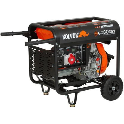 GENERADOR DIESEL TRIFASICO GO80DE3 8.1KVA KOLVOK