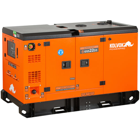 GENERADOR DIESEL TRIFASICO GSS22D3 22KVA KOLVOK