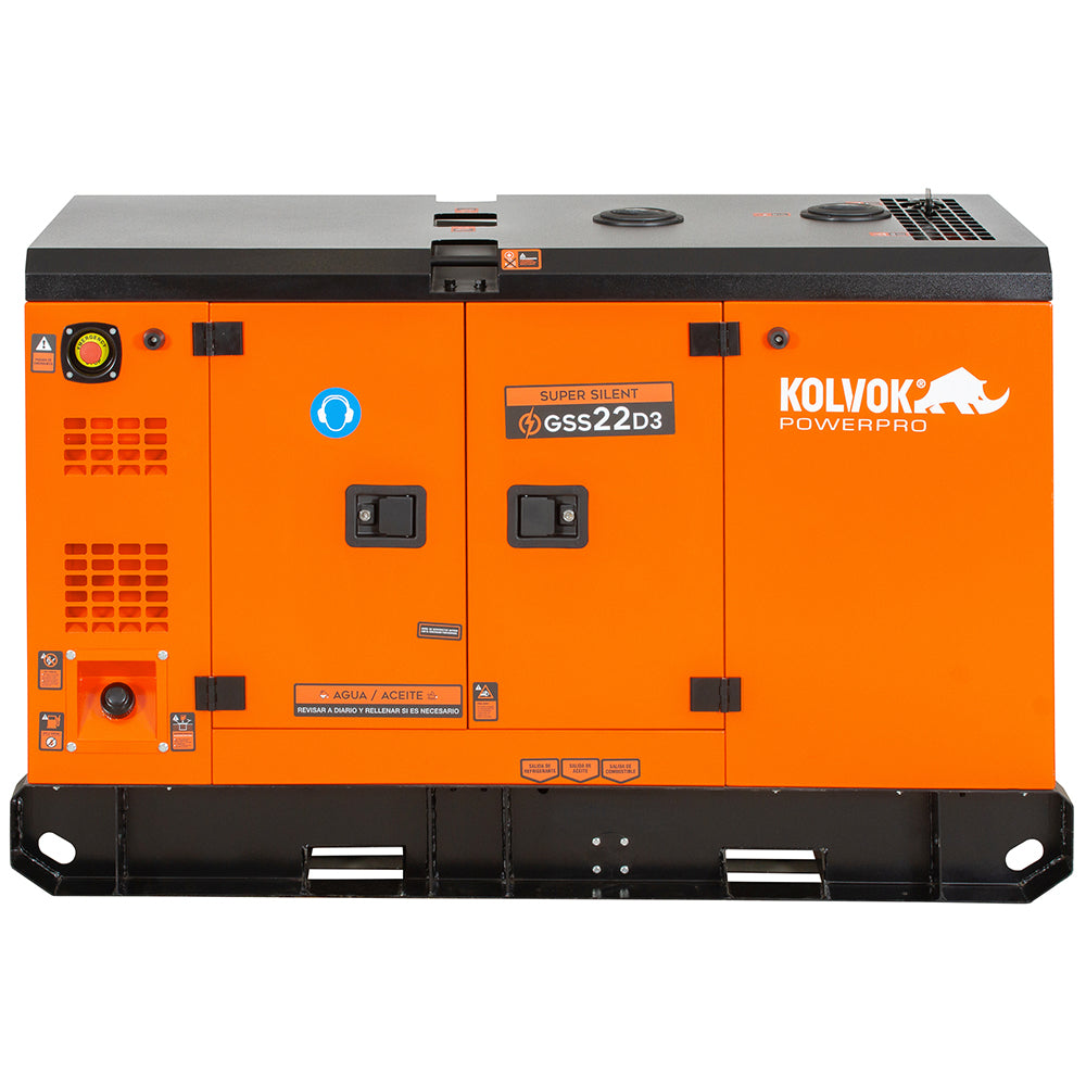 GENERADOR DIESEL TRIFASICO GSS22D3 22KVA KOLVOK