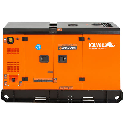 GENERADOR DIESEL TRIFASICO GSS22D3 22KVA KOLVOK