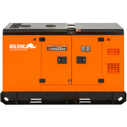 GENERADOR DIESEL TRIFASICO GSS22D3 22KVA KOLVOK