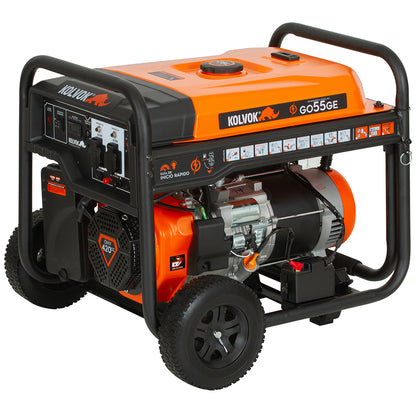 GENERADOR GASOLINA GO55GE 5.5KVA KOLVOK