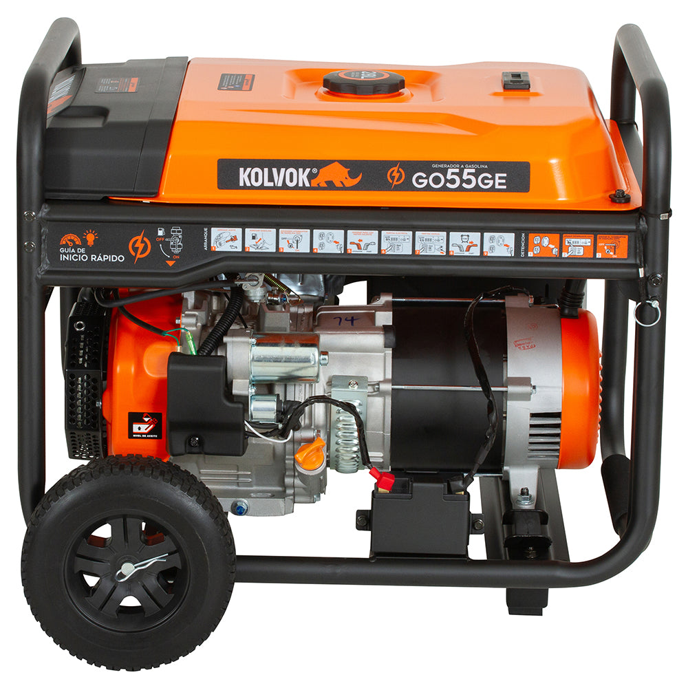 GENERADOR GASOLINA GO55GE 5.5KVA KOLVOK
