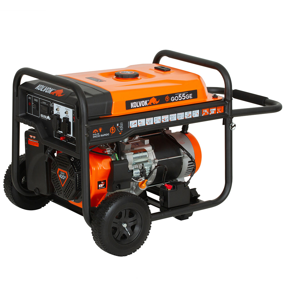GENERADOR GASOLINA GO55GE 5.5KVA KOLVOK