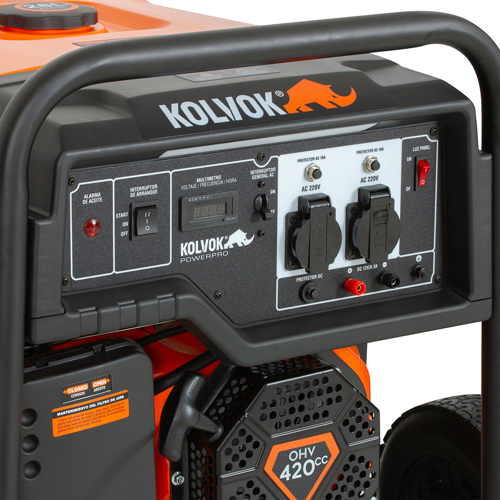 GENERADOR GASOLINA GO55GE 5.5KVA KOLVOK