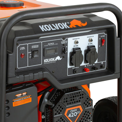 GENERADOR GASOLINA GO55GE 5.5KVA KOLVOK