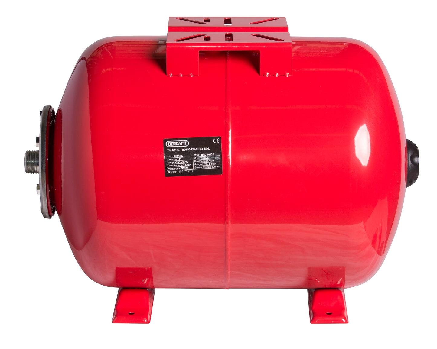 TANQUE HIDROSTATICO HORIZONTAL 50L BERCATTI HS50L